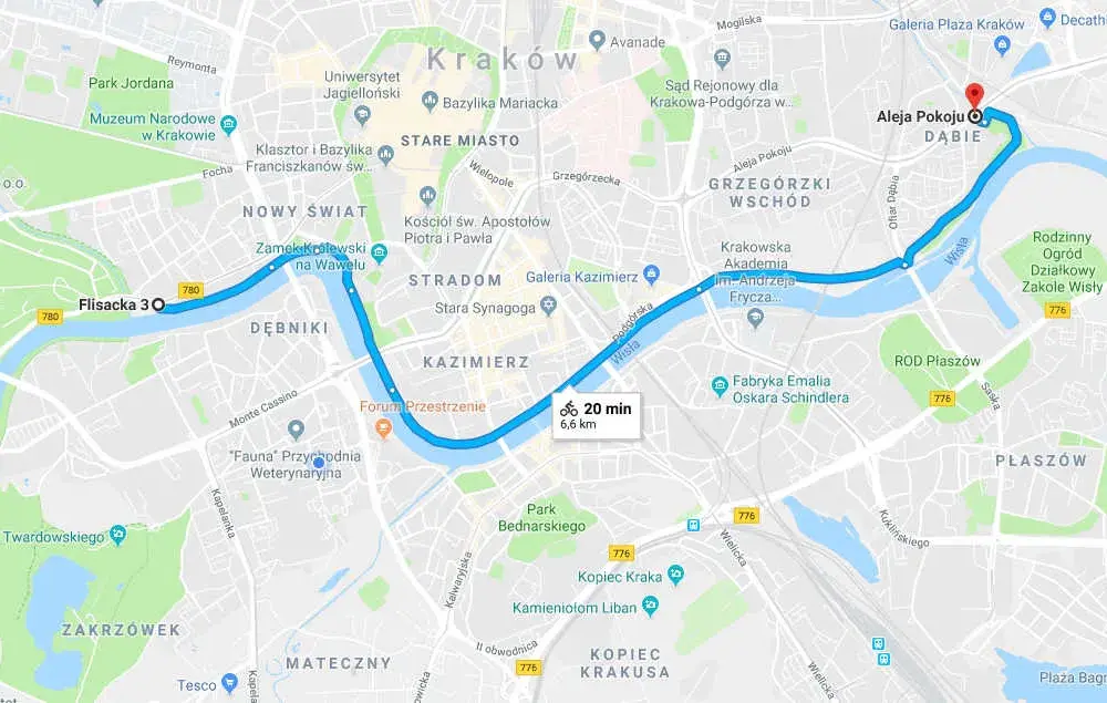 Trasy rowerowe Kraków i okolice mapa - odkryj najlepsze szlaki