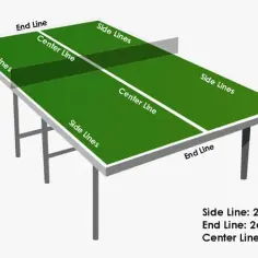 Oficjalne wymiary stołu do tenisa stołowego - ITTF standard