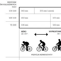 Jakie siodełko wybrać przy rozstawie kości kulszowych 12 cm?